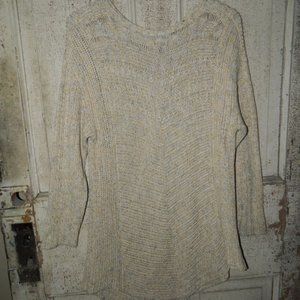 Nic+Zoe Button Back Tunic Sweater Size M (NN-6)